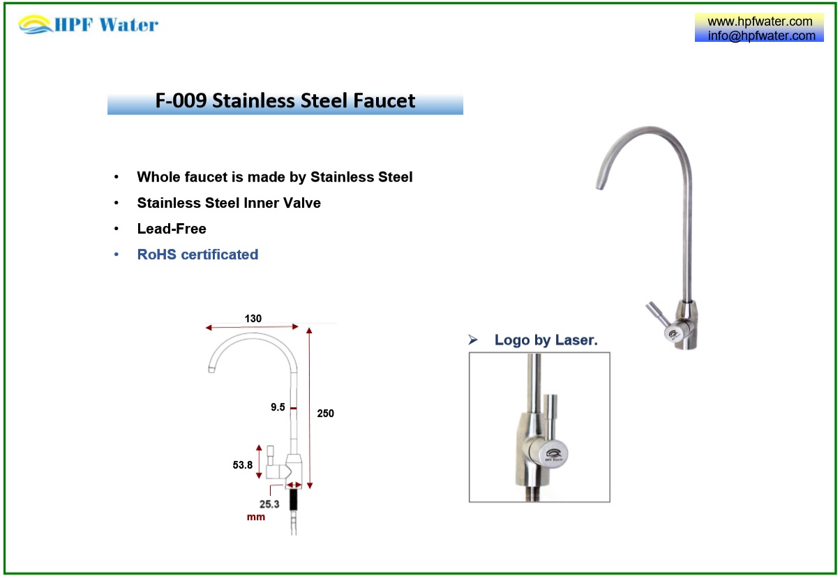 Laser Customized Logo on faucet, appliance cover, water dispenser casing, frame, housing brackets